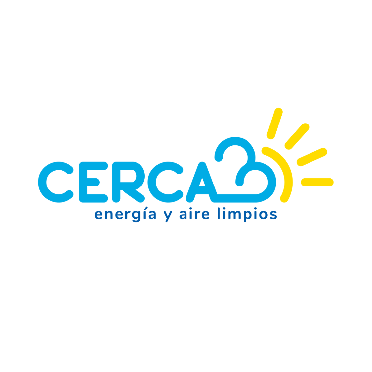 Logotipo CERCA energía y aire limpios.